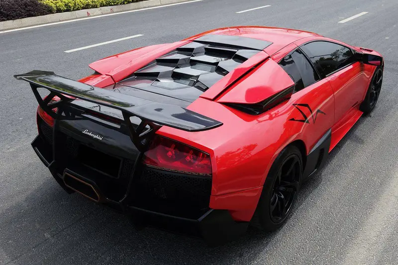 2001-2010 Lamborghini Murcielago Lp640  Lp670 Sv Style Carbon Fiber Engine Trunk 1