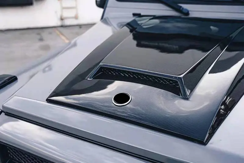 2003-2018 Mercedes Benz W463 G Wagon Brs Style Autoclave Carbon Fiber Hood Scoop 1