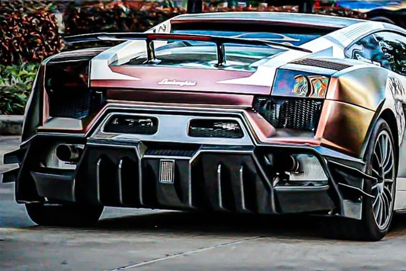 2004-2008 Lamborghini Gallardo Iron Style Rear Bumper 1
