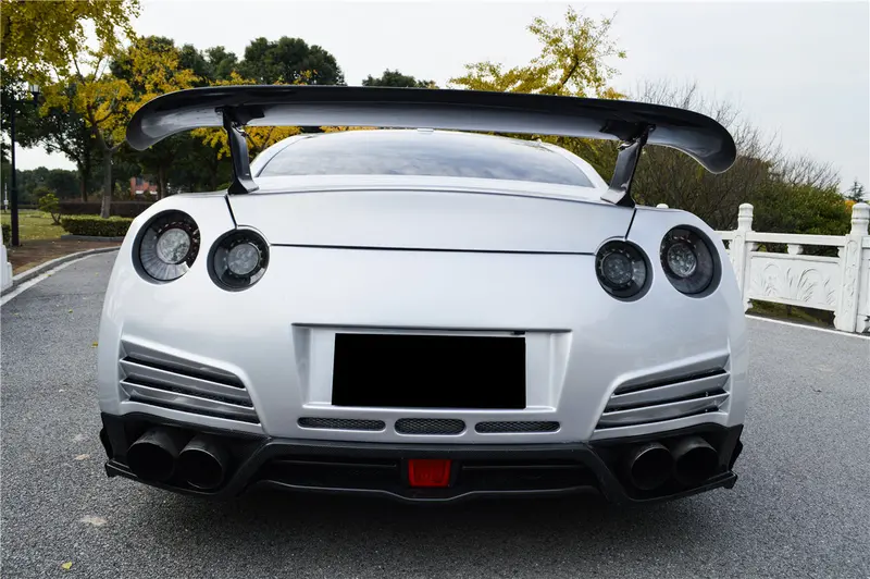 2008-2011 Nissan Gtr R35 Cba & Dba Va Style Rear Bumper With Diffuser And Led Light 1
