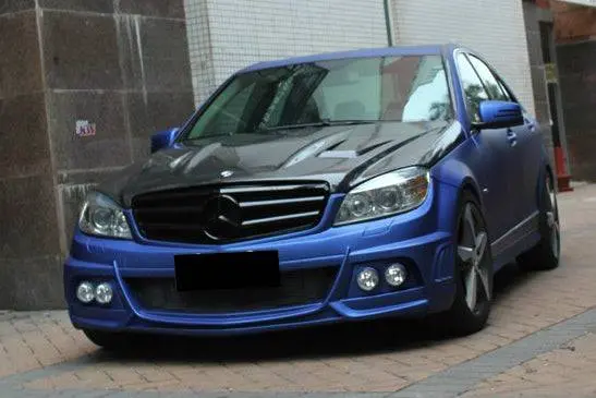 2008-2013 Mercedes Benz W204 C Class De Style Front Bumper With  Led Lights 1