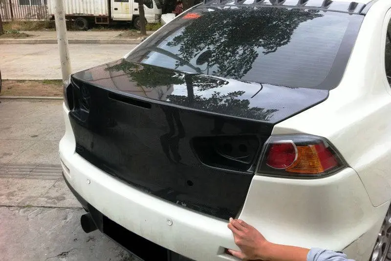 2008-2016 Mitsubishi Evo 10 Oem Style Carbon Fiber Trunk 1
