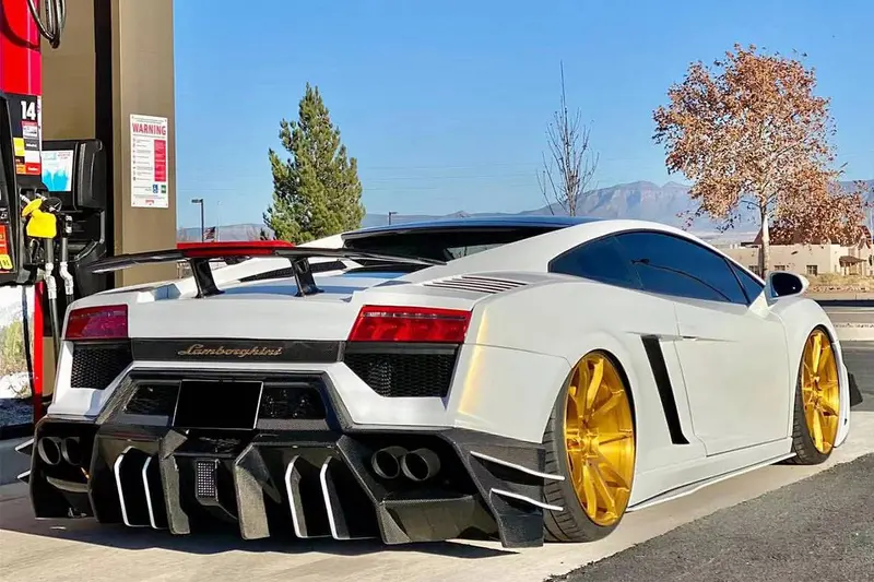 2009-2014 Lamborghini Gallardo Bkss Style Rear Bumper 1