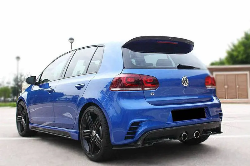 2010-2013 Volkswagen Golf 6 R20 Gti Rz Style Rear Bmper (Mid Exhaust) 1