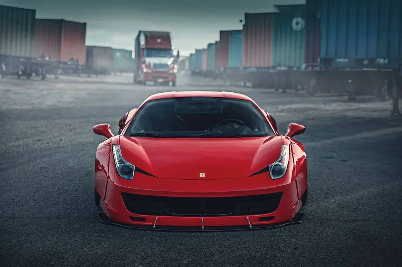 2010-2015 Ferrari 458 Coupe Spider De Style Front Bumper With Lip 1