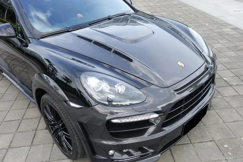 2011-2014 Porsche Cayenne 958.1 Hm Style Carbon Fiber Hood 1