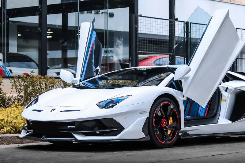 2011-2021 Lamborghini Aventador Lp700 Lp740 Lp750 Coupe Roadster Svj Style Part Dry Carbon Fiber Front Bumper 1