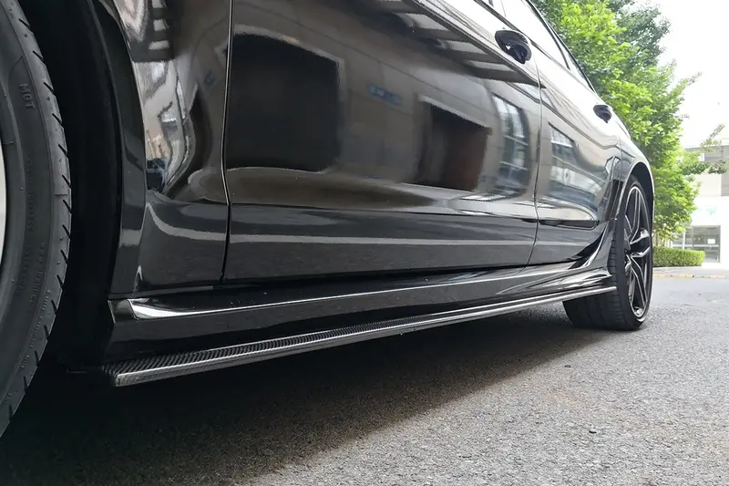 2013-2018 Audi Rs6 Avant Mn Style Carbon Fiber Side Skirts 1