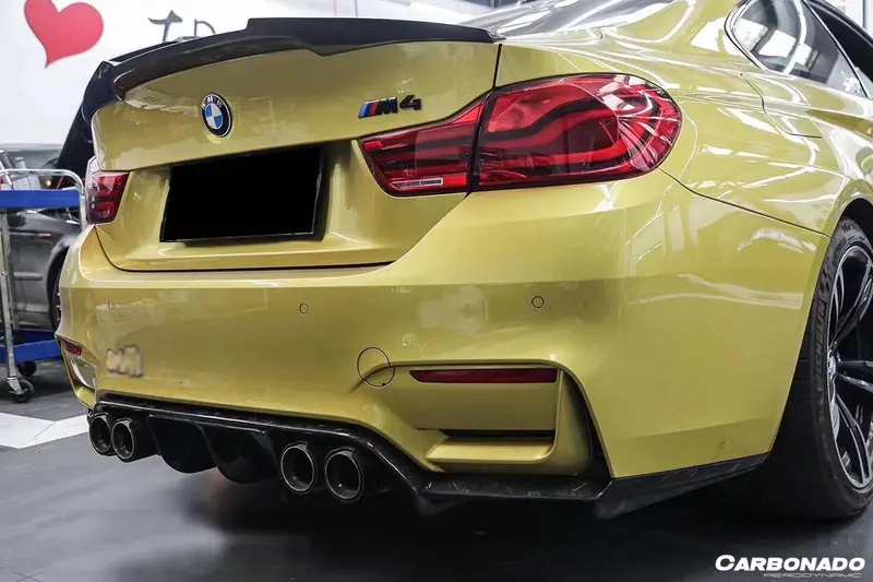 2014-2020 Bmw M3 F80 M4 F82 Vrs Style Carbon Fiber Rear Diffuser 1
