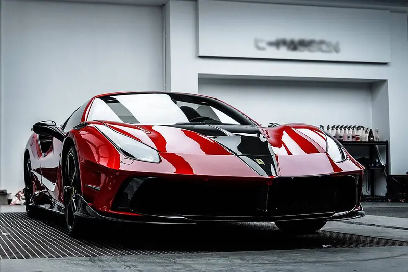 2015-2019 Ferrari 488 Gtb Spider Msy Style Part Carbon Fiber Front Bumper 1