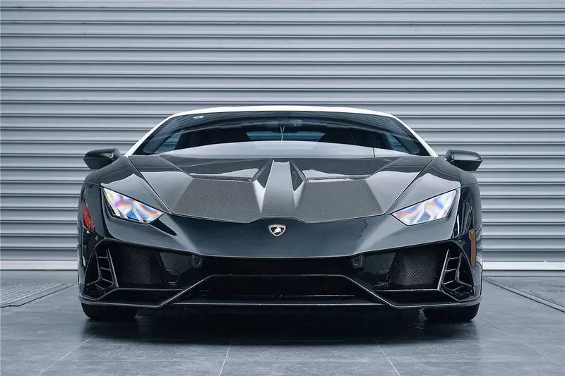 2015-2025 Lamborghini Huracan Lp610  Lp580  Evo  Tecnica Evo-4Wd Style Partial Carbon Front Bumper 1