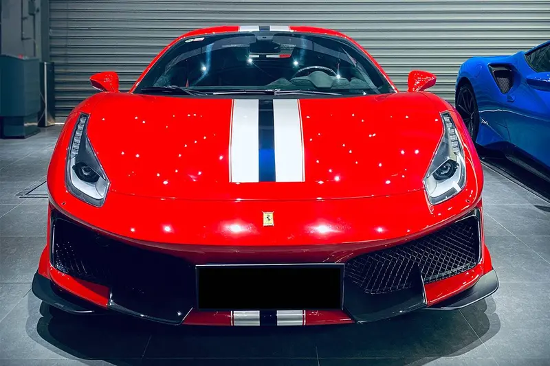 2018-2020 Ferrari 488 Pista Oem Style Part Carbon Fiber Front Bumper 1