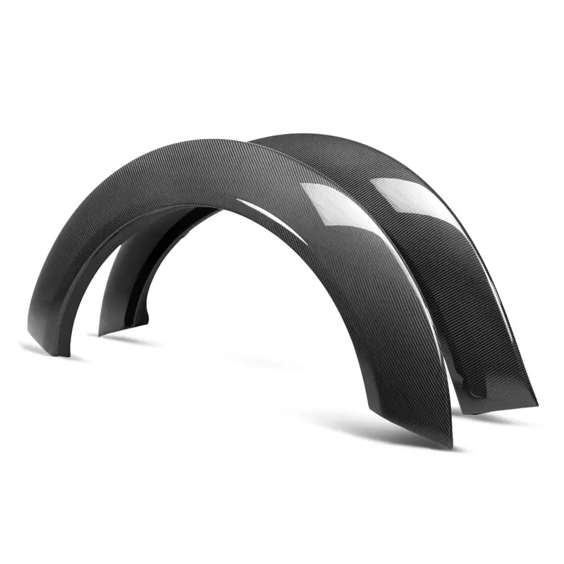 2018-2024 Dodge Challenger Widebody Hellcat/Demon/Redeye/Scat Pack Carbon Fiber Rear Fender Flares (Pair) 1