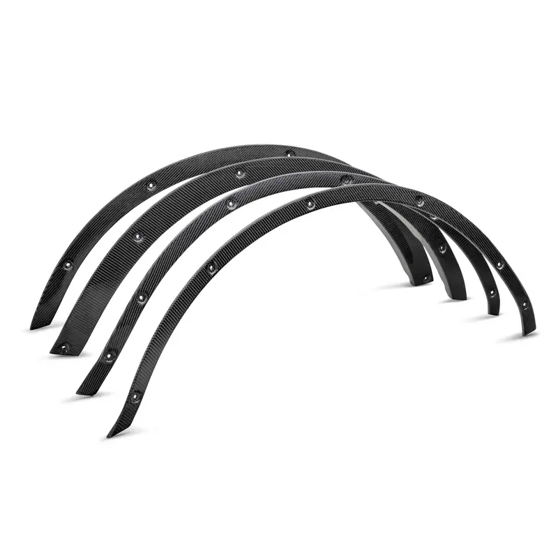 2021-2025 Ford Bronco 2Dr Gloss Carbon Fiber Fender Flare Delete Kit 4Pcs 1