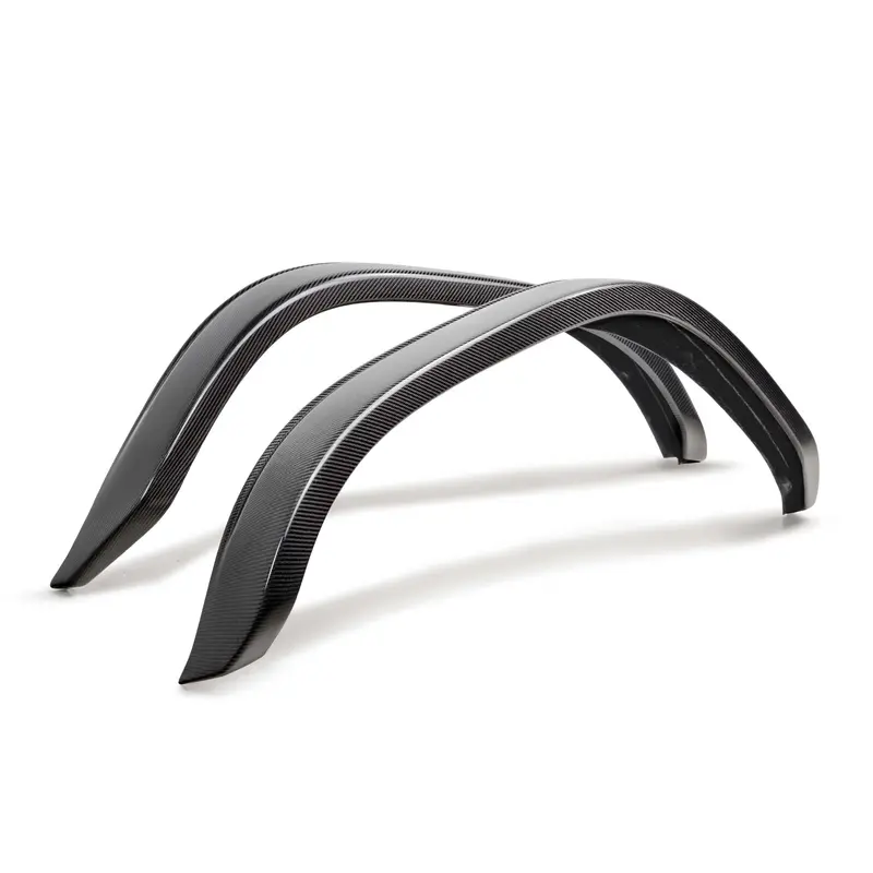 2021-2025 Ford Bronco Everglade Gloss Carbon Fiber Front Fender Flares Pair 1