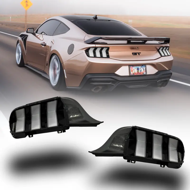 2024 + Ford Mustang S650 Euro Style Taillights Amber Turn Signal Sequential 1