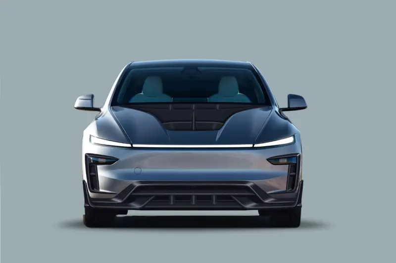 2025-Up Tesla Model Y Refresh Ox Style Autoclave Carbon Fiber Hood 1