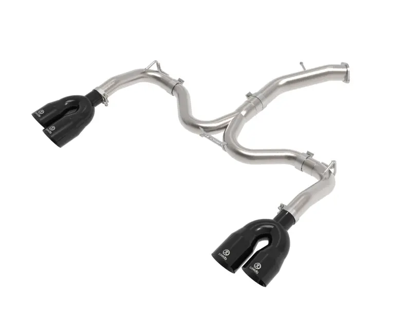 Afe 22-24 Kia Forte Gt 1.6L 3In-2.5In 304 Stainless Steel Axle-Back Exhaust W/ Black Tips 1