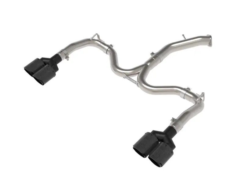 Afe 22-24 Kia Forte Gt 1.6L 3In-2.5In 304 Stainless Steel Axle-Back Exhaust W/ Carbon Fiber Tips 1
