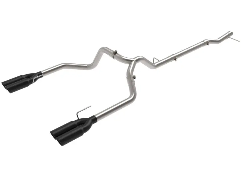 Afe 23-24 Gm Trucks L6-3.0L (Td) Lz0 Vulcan Series 3In 304 Ss Dpf-Back Exhaust System W/ Black Tip 1