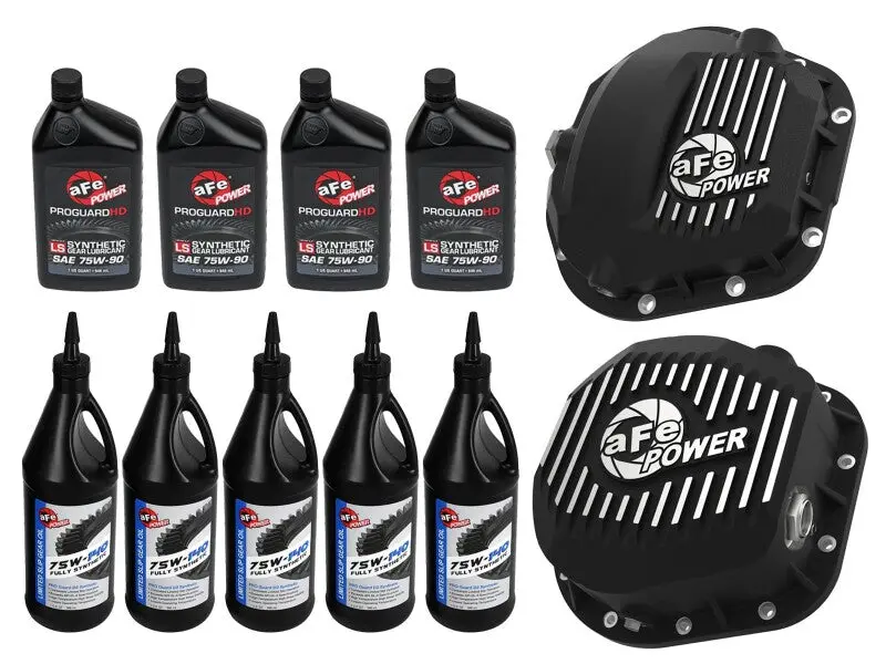 Afe Power Front/Rear Diff Cover Kit W/ Oil 99-16 Ford F-250/F-350 V8 (Dana 60/Super 60 & Sterling) 1