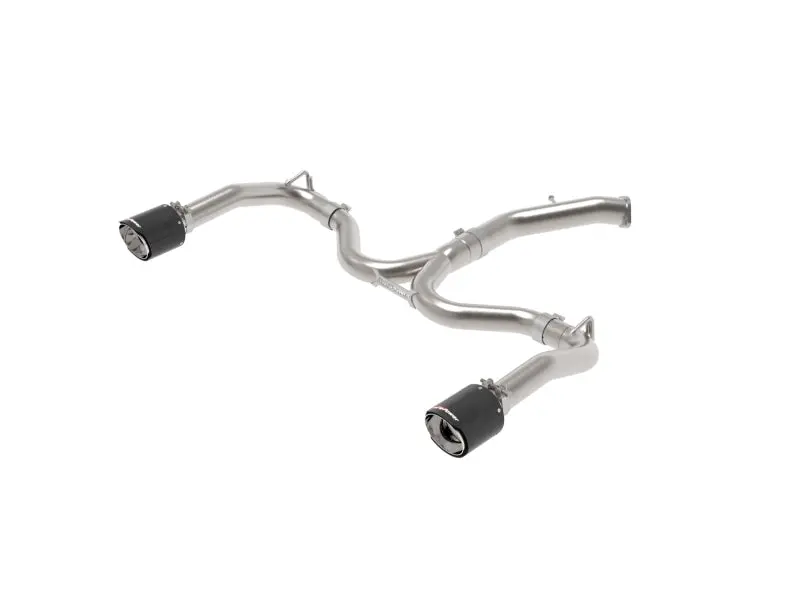 Afe Takeda 20-21 Kia Forte Gt 1.6L (T) 3In To 2.5In Ss Axle-Back Exhaust System W/ Carbon Fiber Tips 1