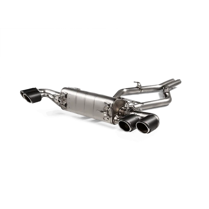 Akrapovic 2017+ Alfa Romeo Stelvio Quadrifoglio Slip-On Line (Titanium) W/Titanium/Carbon Fiber Tips 1