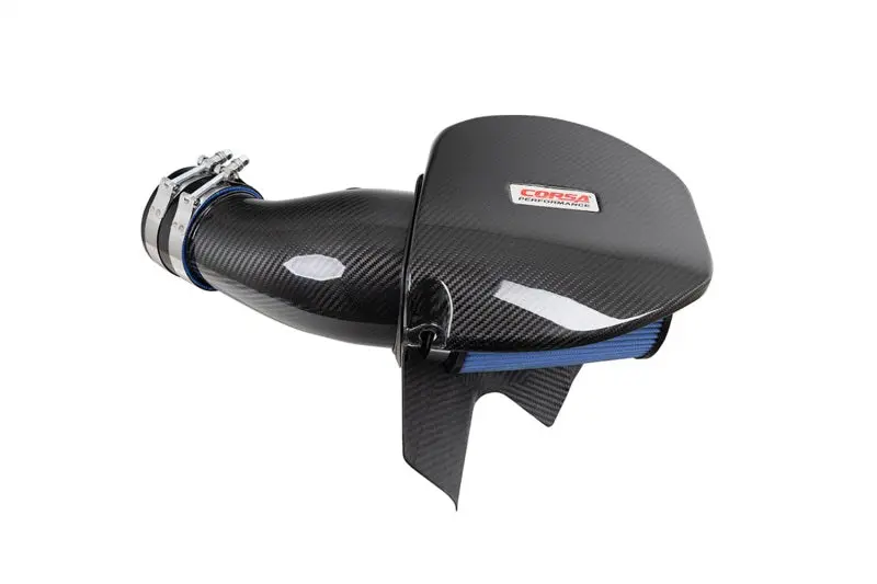 Corsa 21-23 Dodge Challenger/Charger 6.4L V8 Carbon Fiber Open Element Air Intake - Oiled 1