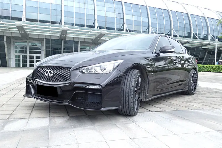 Darwinpro 2014-2022 Infiniti Q50 Sedan Eau Rouge Style Front Bumper 1