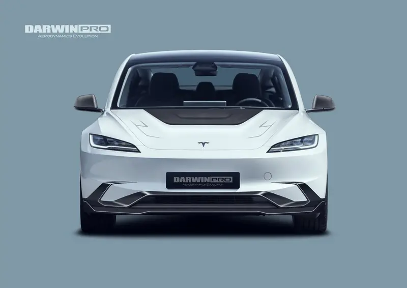 Darwinpro 2024-2026 Tesla Model 3 Highland Rwd Awd Performance Carbon Fiber Imp Design Hood 1