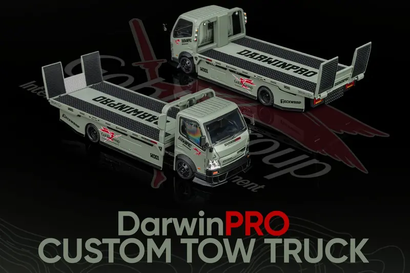 Darwinpro Limited Edition 1:64 Scale Diecast Cutom Tow Trunk Model 1