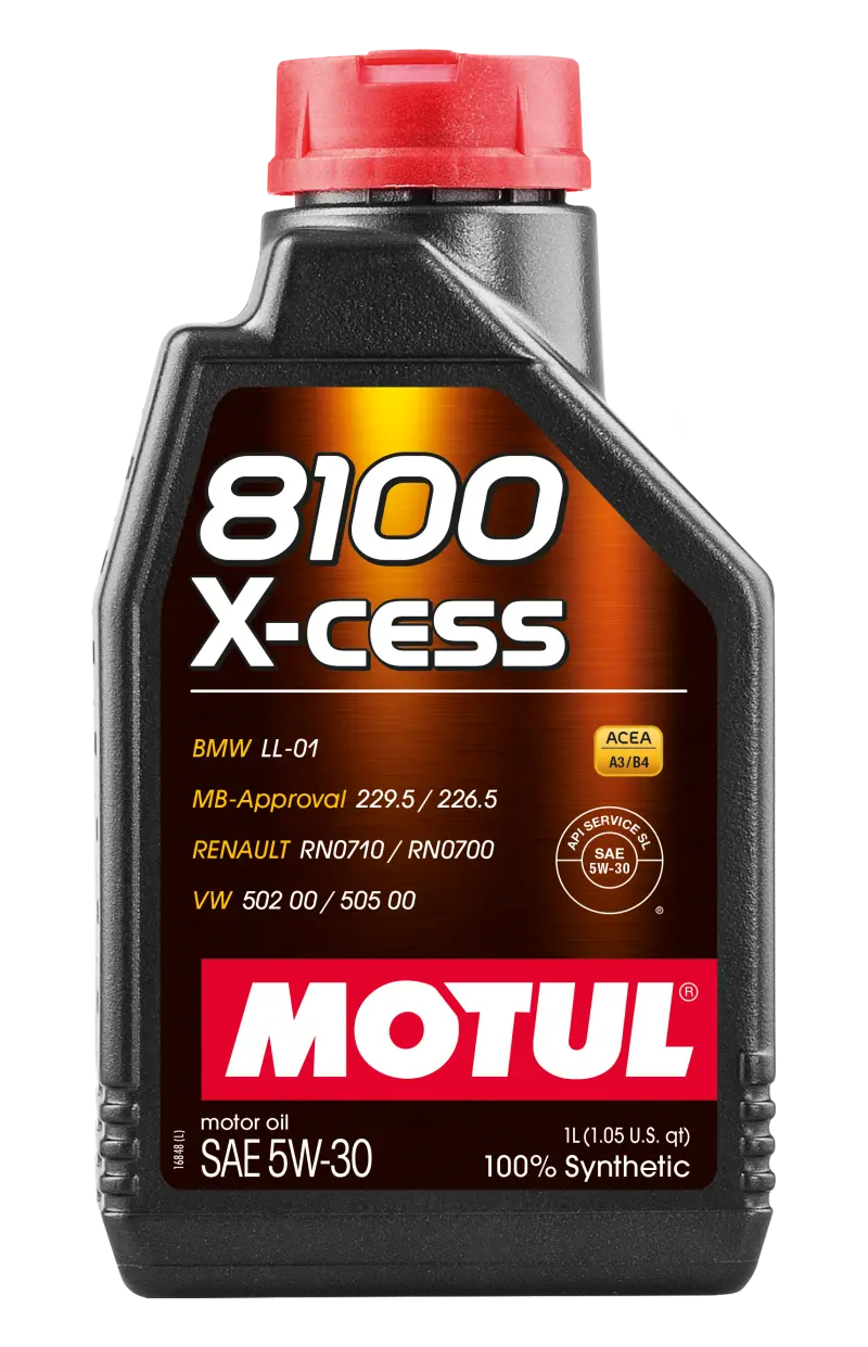 Motul Synthetic Engine Oil 8100 5W30 X-Cess 1L 1