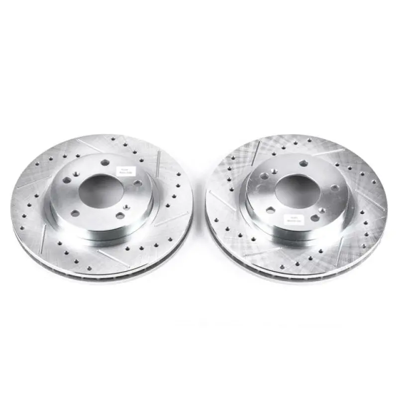 Power Stop 00-01 Infiniti I30 Front Evolution Drilled & Slotted Rotors - Pair 1