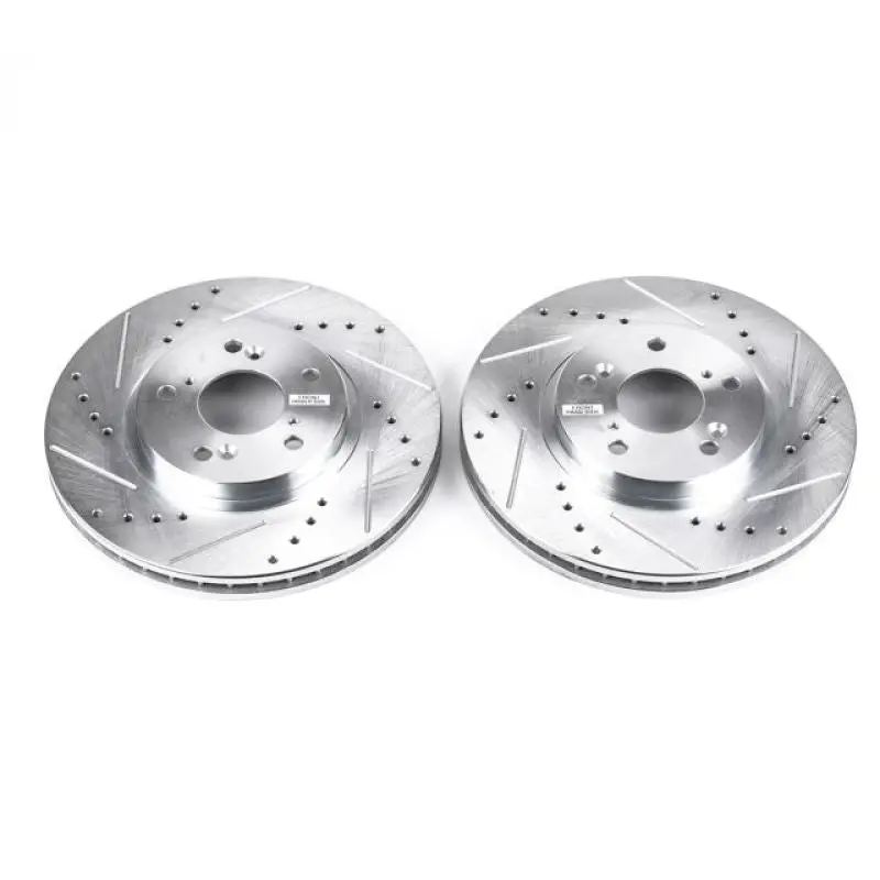 Power Stop 01-03 Acura Cl Front Evolution Drilled & Slotted Rotors - Pair 1