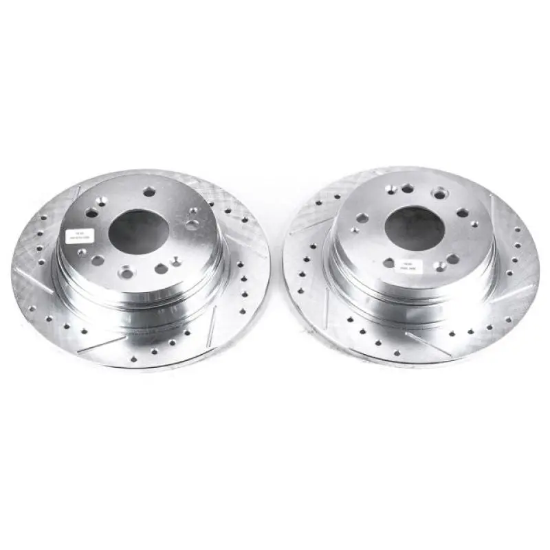 Power Stop 01-03 Acura Cl Rear Evolution Drilled & Slotted Rotors - Pair 1