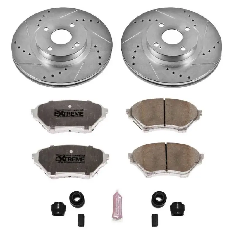 Power Stop 01-05 Mazda Miata Front Z26 Street Warrior Brake Kit 1