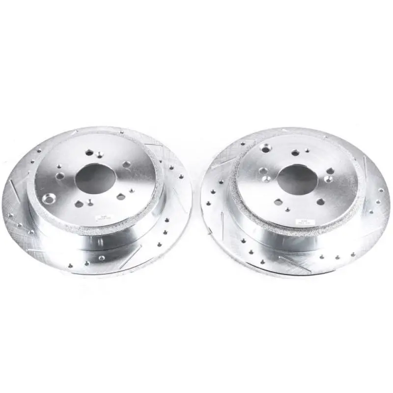 Power Stop 01-06 Acura Mdx Rear Evolution Drilled & Slotted Rotors - Pair 1