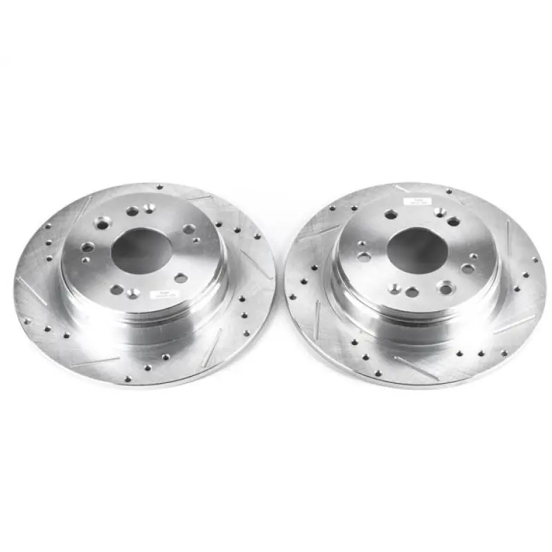 Power Stop 02-04 Honda Cr-V Rear Evolution Drilled & Slotted Rotors - Pair 1