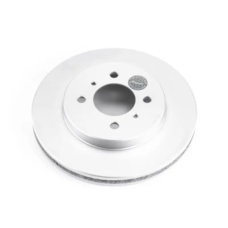 Power Stop 02-07 Mitsubishi Lancer Front Evolution Geomet Coated Rotor 1