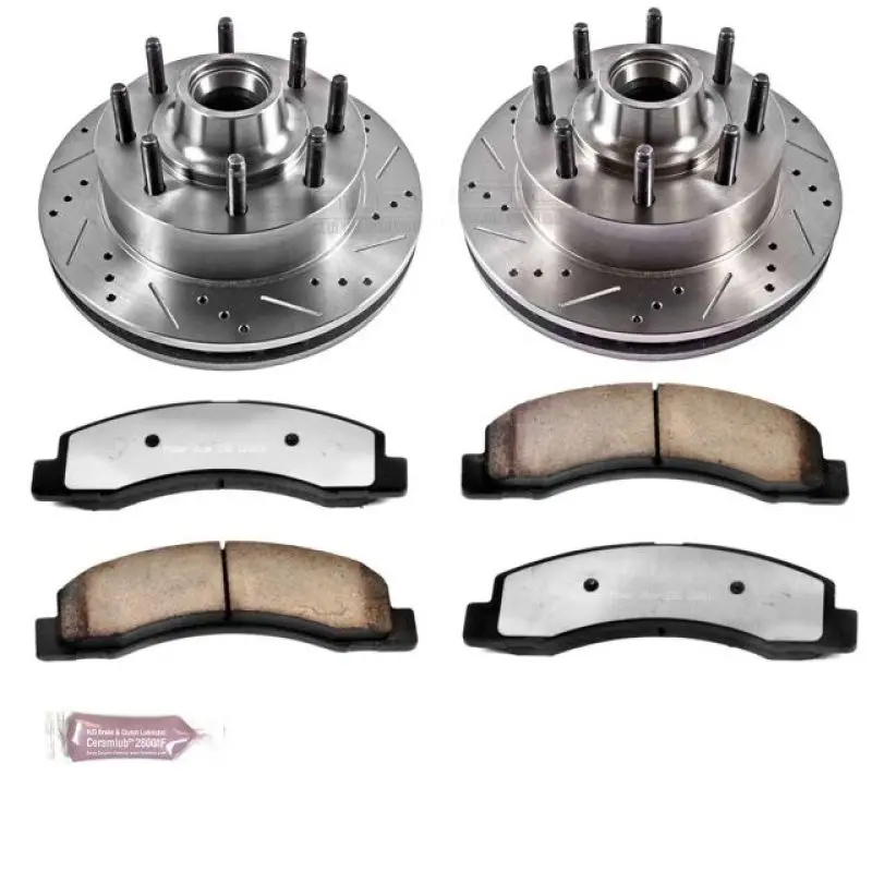 Power Stop 03-04 Ford F-350 Super Duty Front Z36 Truck & Tow Brake Kit 1