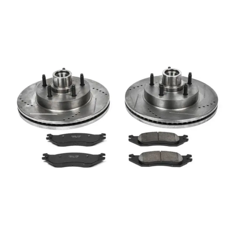 Power Stop 04-05 Ford E-150 Club Wagon Front Z23 Evolution Brake Kit 1