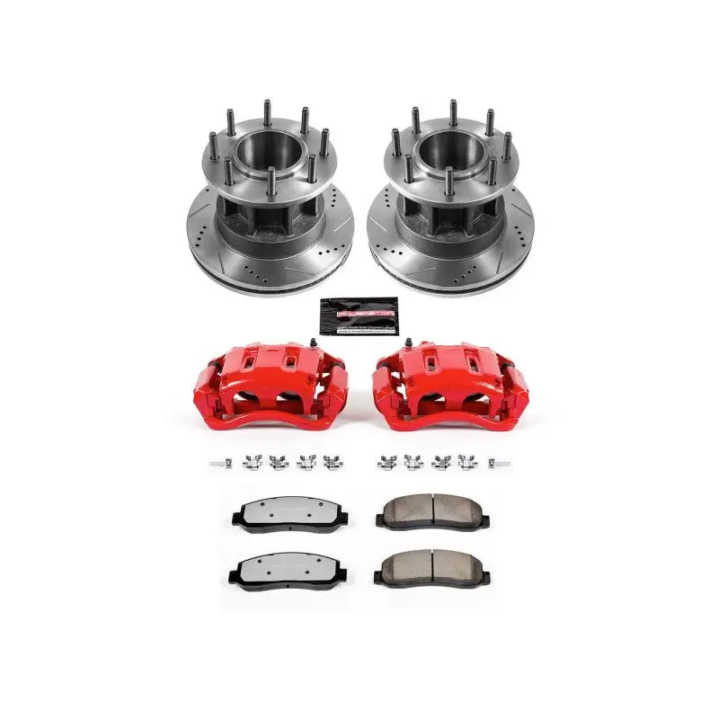 Power Stop 05-07 Ford F-350 Super Duty Front Z36 Truck & Tow Kit W/Cals 1