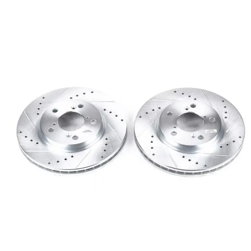 Power Stop 05-10 Honda Odyssey Front Evolution Drilled & Slotted Rotors - Pair 1