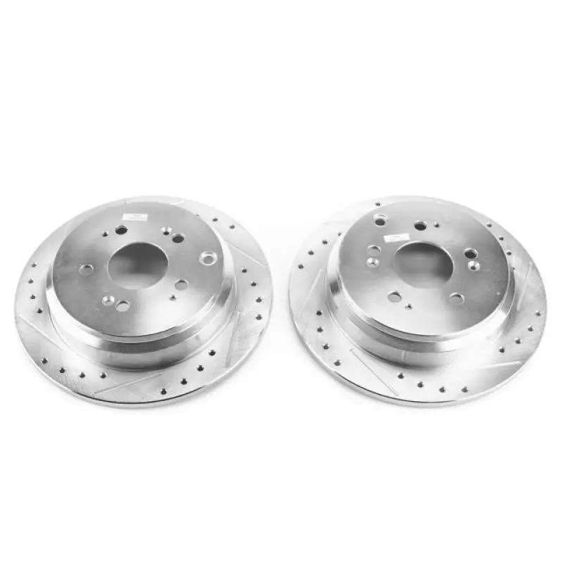 Power Stop 05-10 Honda Odyssey Rear Evolution Drilled & Slotted Rotors - Pair 1