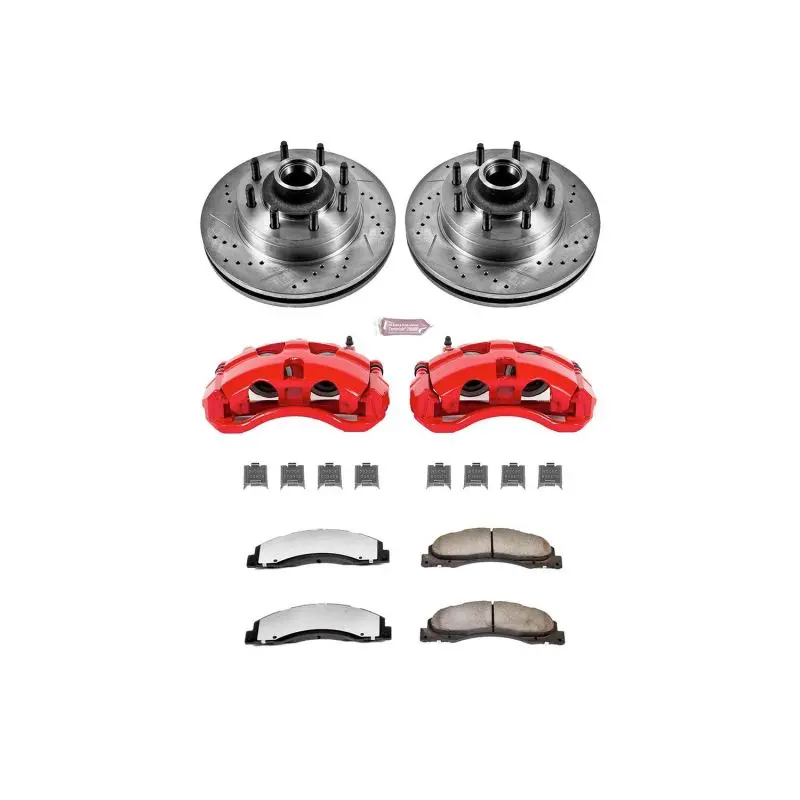 Power Stop 08-14 Ford E-150 Front Z36 Truck & Tow Kit W/Cals 1