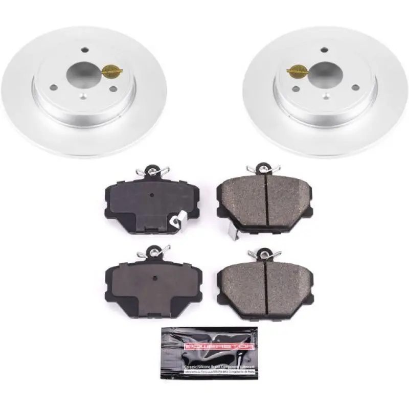 Power Stop 08-16 Smart Fortwo Front Z23 Evolution Sport Coated Brake Kit 1