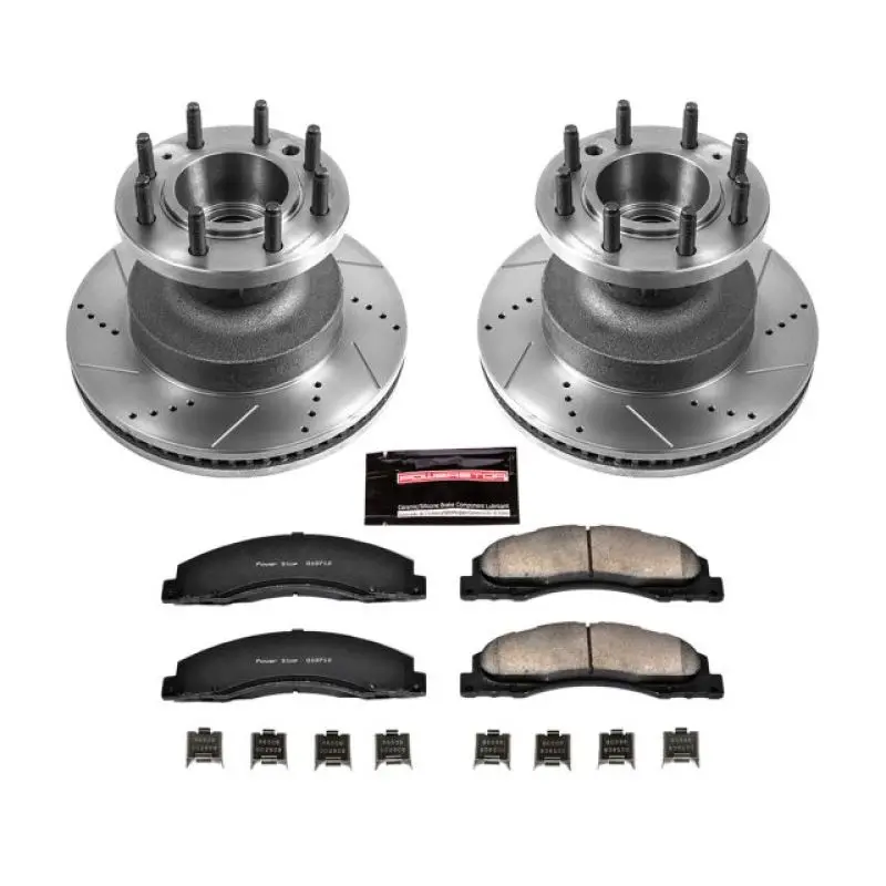 Power Stop 08-20 Ford E-450 Super Duty Front Z23 Evolution Brake Kit 1