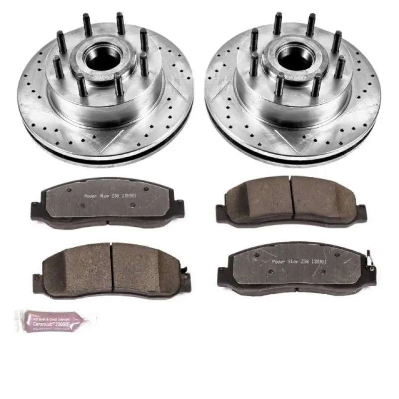 Power Stop 10-11 Ford F-350 Super Duty Front Z36 Truck & Tow Brake Kit 1
