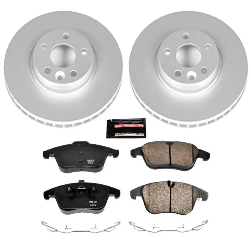 Power Stop 11-14 Volvo S60 Front Z23 Evolution Sport Coated Brake Kit 1