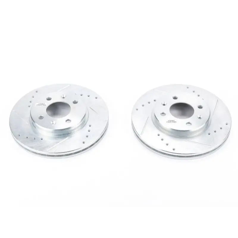 Power Stop 12-17 Hyundai Accent Front Evolution Drilled & Slotted Rotors - Pair 1